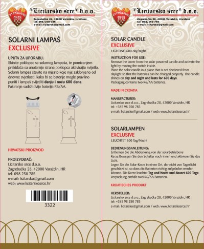 SOLARNI LAMPION EXCLUSIVE